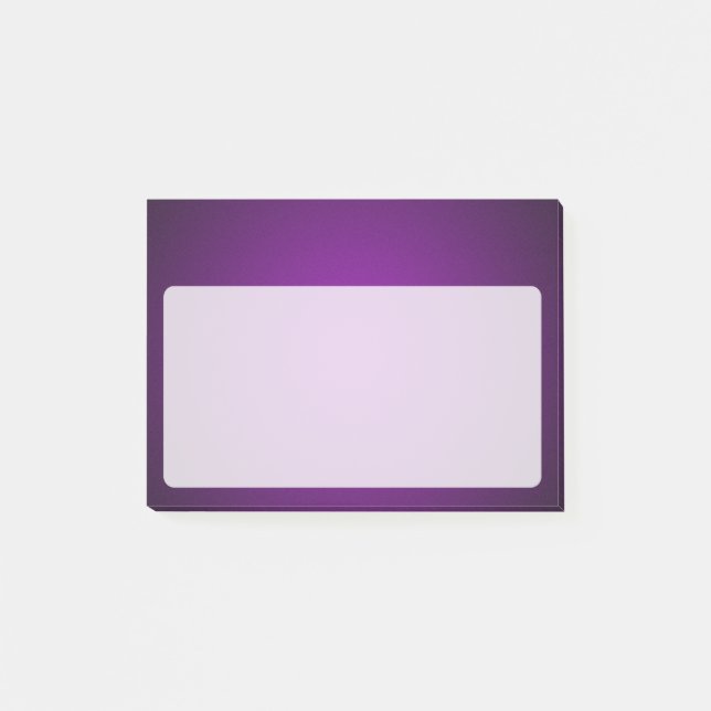 Post-it® Vignette cool violet-noir gris (Devant)