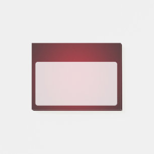 Post-it® Vignette moderne rouge-noir gris