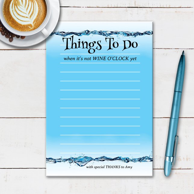 Post-it® Vin amusant O'Clock Water (Créateur téléchargé)