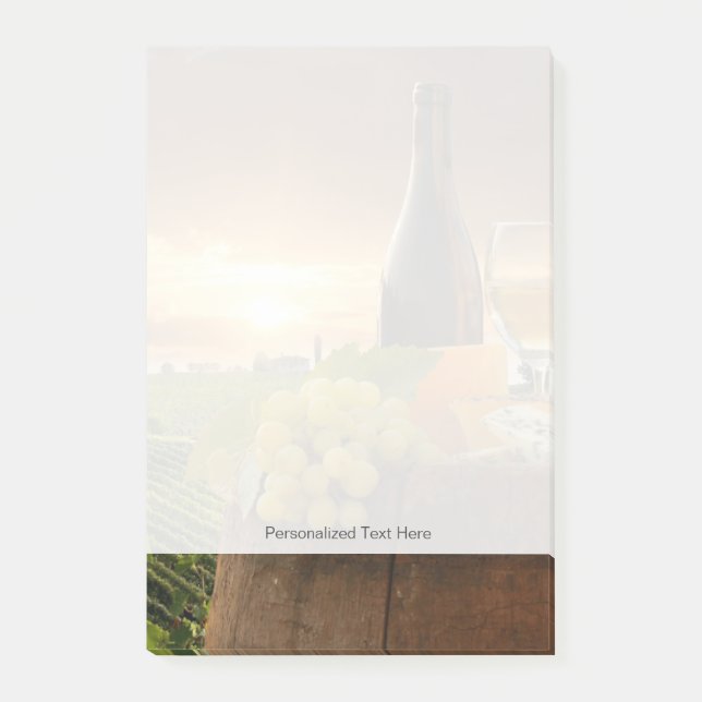 Post-it® Vin Blanc Avec Barre Sur Vignoble En Chianti (Devant)