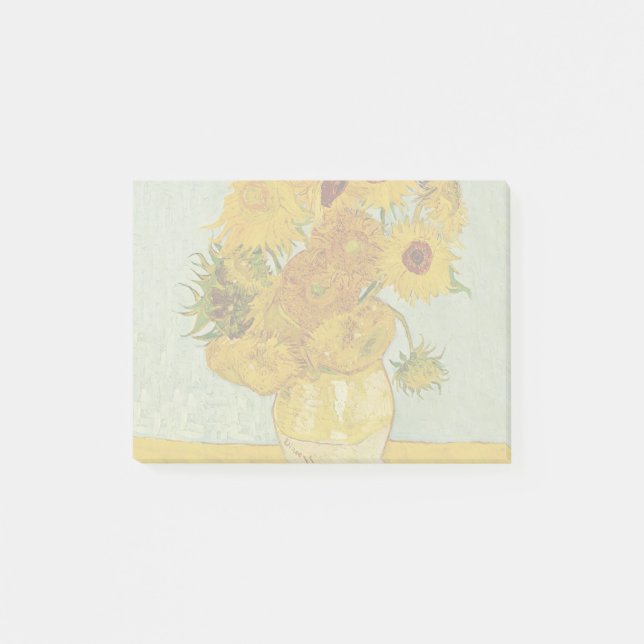 Post-it® Vincent Van Gogh 12 Tournesols Impressionniste (Devant)
