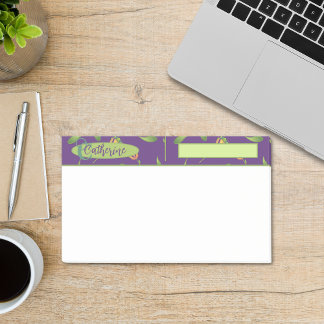 Post-it® Vintage Inspiré Élégant violet et vert Floral