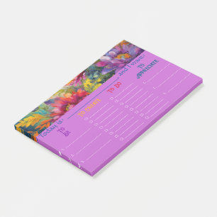 Post-it® Vintage Vibrant peinture florale planificateur quo