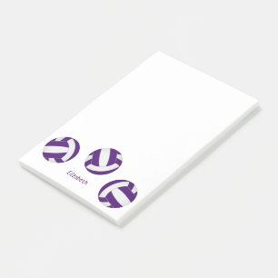 Post-it® Violet blanc volleyballs nom de l'athlète