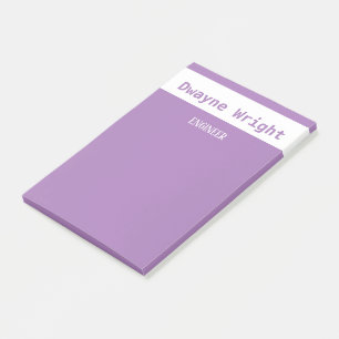 Post-it® violet minimaliste violet et blanc