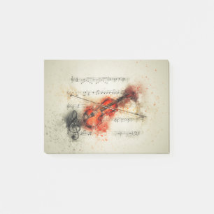 Post-it® Violon aquarelle