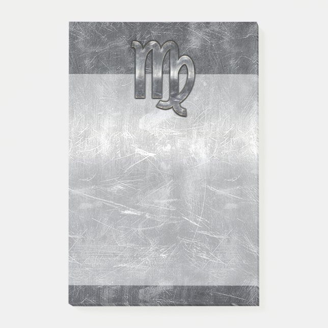 Post-it® Virgo Zodiac Sign dans Grunge Distressed Style Dec (Devant)