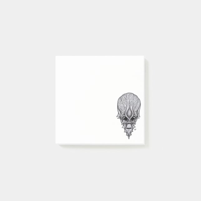 Post-it® Visage Alien, Reconstruction faciale du crâne afri (Devant)