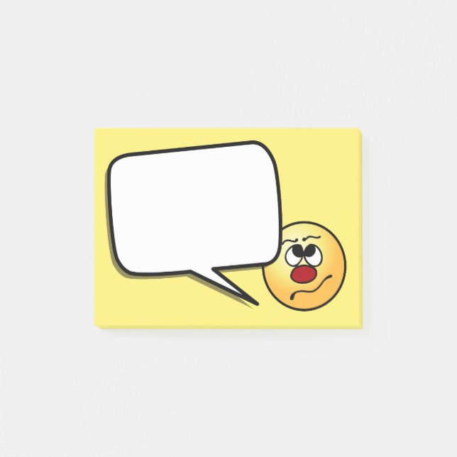 Post-it® Visage confus Grumpey (Devant)