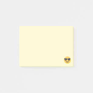 Post-it® Visage de sourire avec des lunettes de soleil