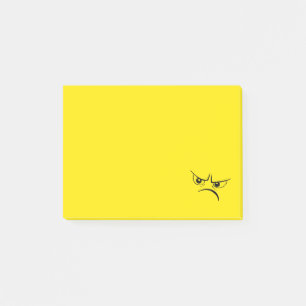 Post-it® Visage jaune fâché