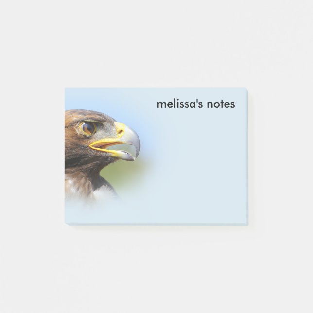 Post-it® Vision d'un bel aigle d'or jeune (Devant)