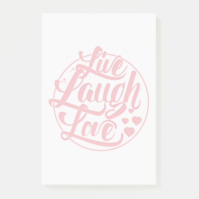 Post-it® Vivent l'amour de rire (Devant)