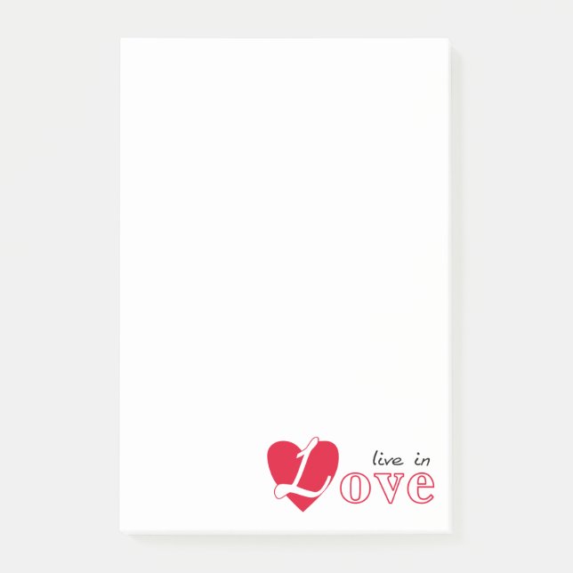 Post-it® Vivre amoureux (Devant)