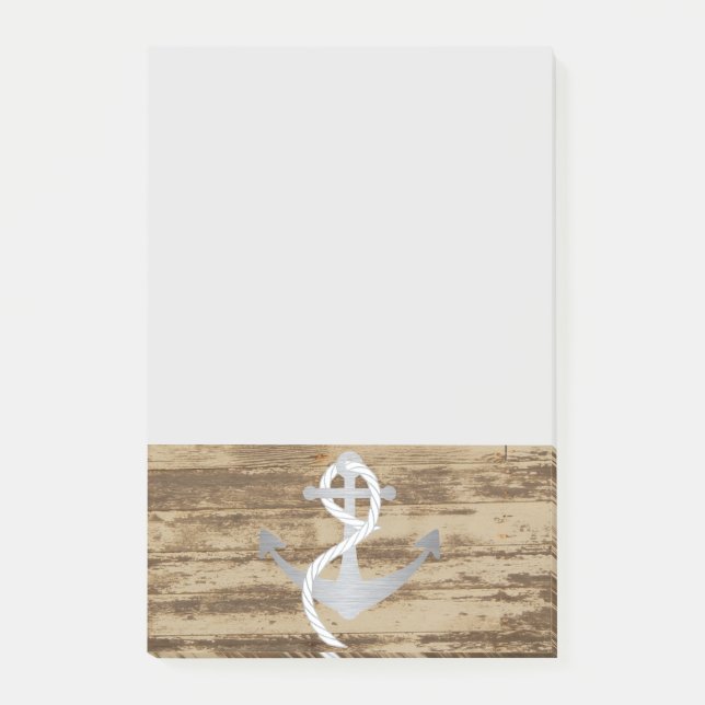 Post-it® Voilier nautique rustique de bateau de marin (Devant)