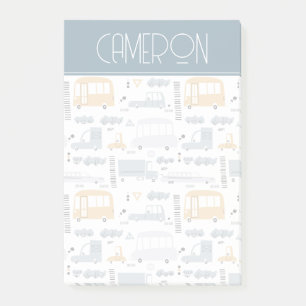 Post-it® Voitures mignonnes dans le Motif de la circulation