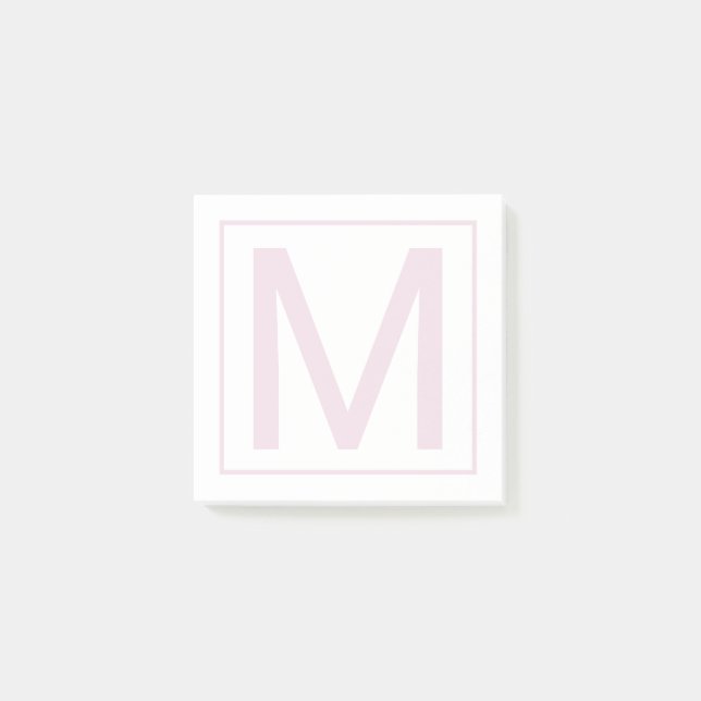Post-it® Votre initiale | En bloc (Devant)