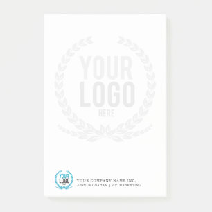 Post-it® Votre logo d'affaires s'est fané contexte
