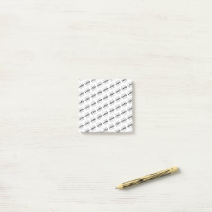 Post-it® Votre logo simple motif diagonal répétitif