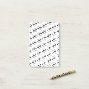 Post-it® Votre logo simple motif diagonal répétitif