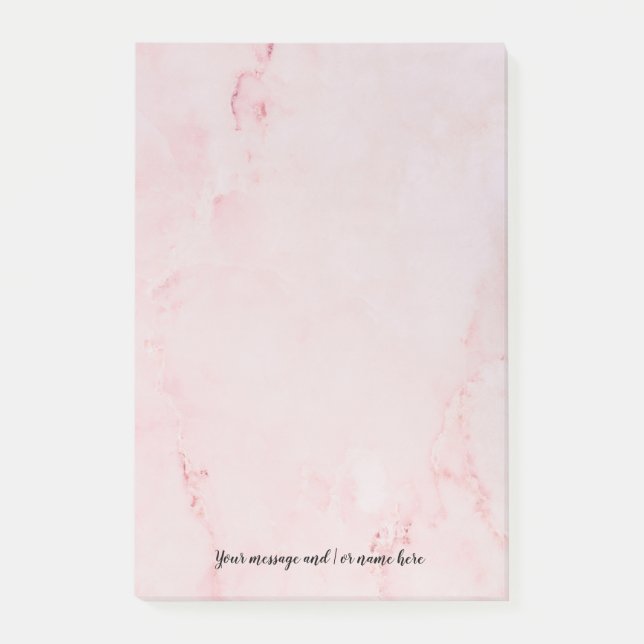 Post-it® Votre message Pink Marble (Devant)
