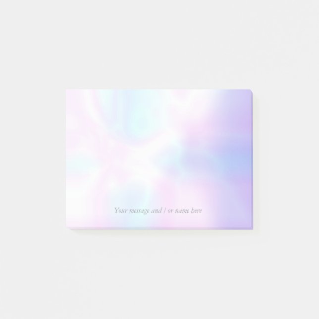 Post-it® Votre message simple moderne iridescent (Devant)