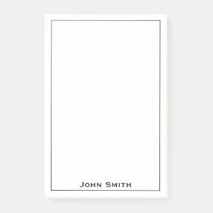 Post-it® Votre noir/blanc minimalistes d'entreprise nommés