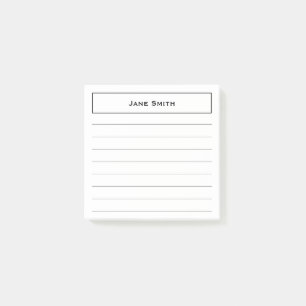 Post-it® Votre noir/blanc minimalistes d'entreprise nommés