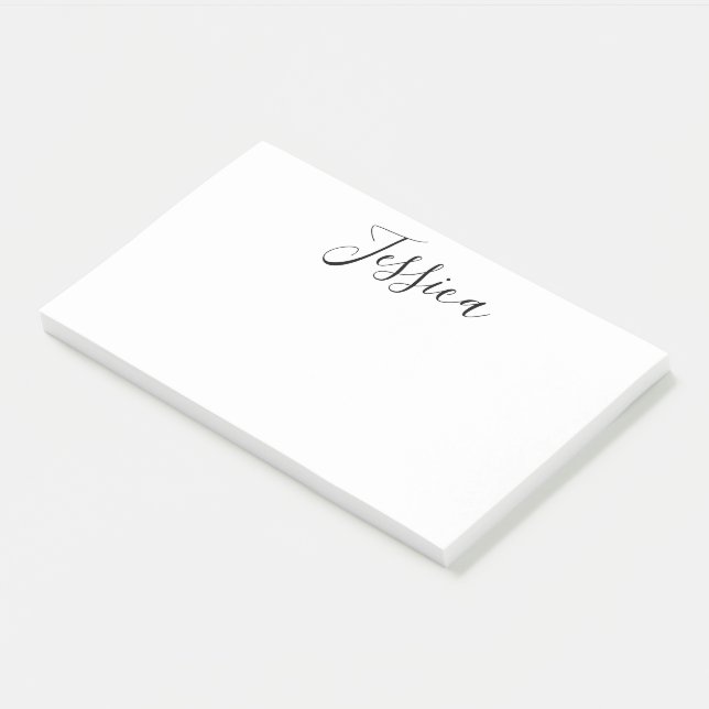 Post-it® Votre nom | Script élégant (Incliné)