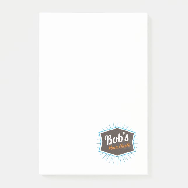 Post-it® Votre plaisanterie d'oncle Funny Man Named Bob de (Devant)