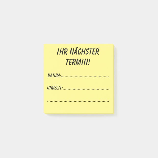 Post-it® Votre prochain rendez-vous ! (Devant)