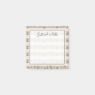 Post-it® Votre texte Notes musicales
