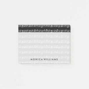 Post-it® Votre texte Notes musicales