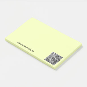 Post-it® Votre texte personnalisé pour le code QR Notes adh