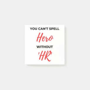 Post-it® Vous ne pouvez pas épeler le héros sans 'HR' 2