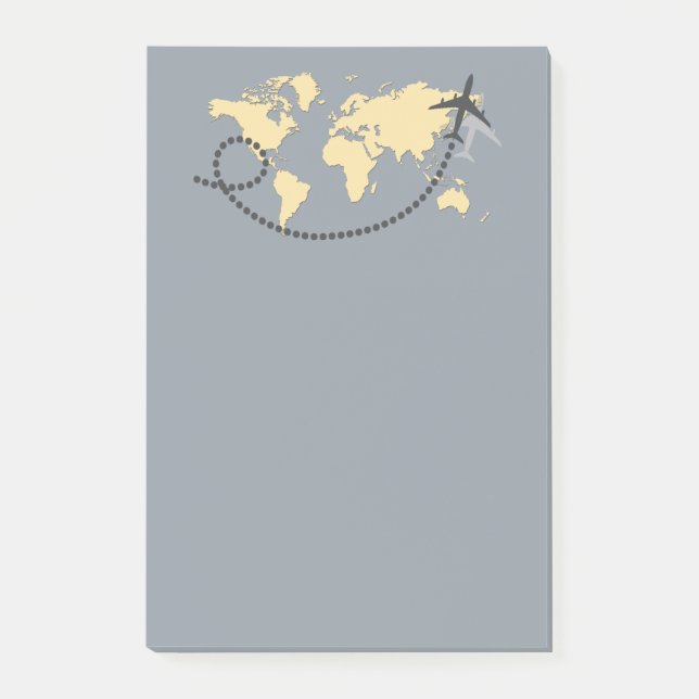 Post-it® Voyageons l'illustration du monde (Devant)