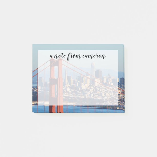 Post-it® Vue de San Francisco par Golden Gate Bridge (Devant)