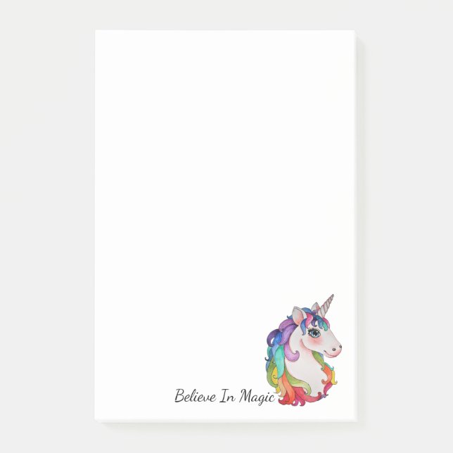 Post-it® Watercolor Unicorn (Devant)