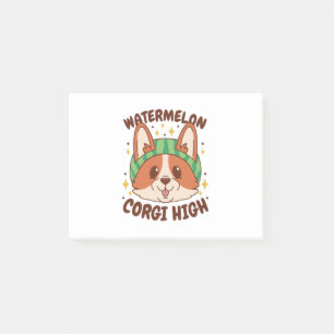 POST-IT® WATERMELON CORGI HAUT, CORGI PORTEUR WATERMELON