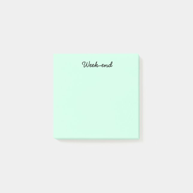 Post-it® Week-end de turquoise (Devant)
