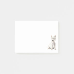 Post-it® West Highland Terrier Puppy Dog Log