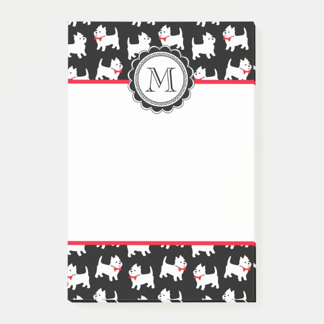 Post-it® Westies West Highland White Terrier Motif (Devant)