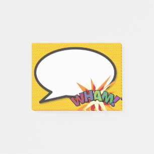 Post-it® WHAM Speech Bubble Fun Modern Comic Book