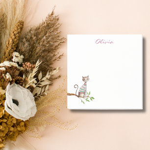 Post-it® Whimsical Chat Maman Amoureux des chats Aquarelle 