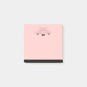 Post-it® Whimsical pink pig cute Farm Animal