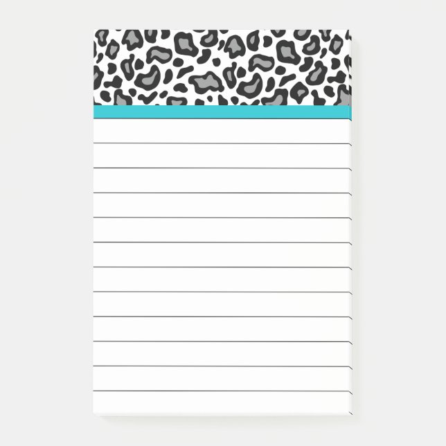 Post-it® White Leopard Office Poste de l'enseignant It Note (Devant)