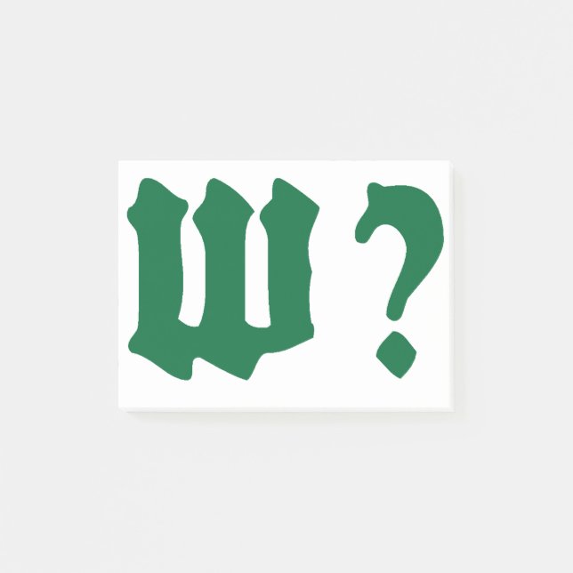 Post-it® why where when who (Devant)