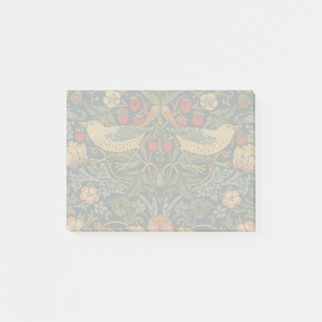 Post-it® William Morris Fraise Voleurs Oiseaux (Devant)