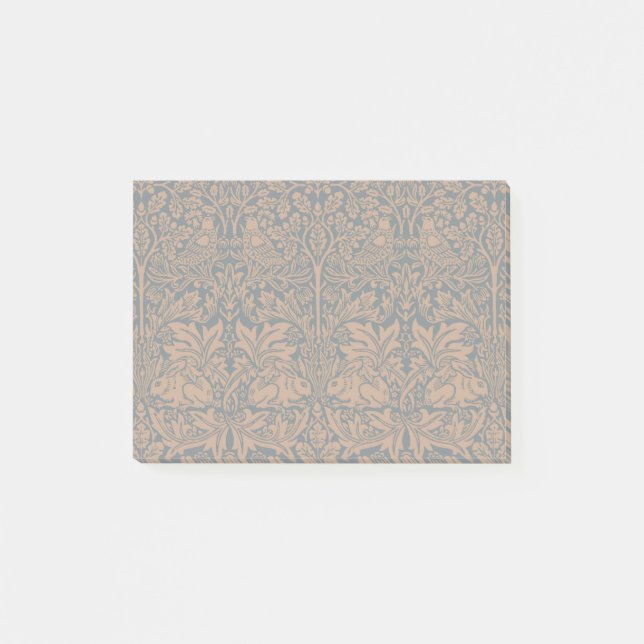 Post-it® William Morris Frère Lapin Motif Noir Rust (Devant)
