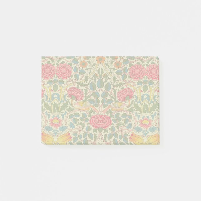 Post-it® William Morris Rose Floral Chintz rose (Devant)